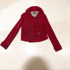 Women’s Red Peacoat